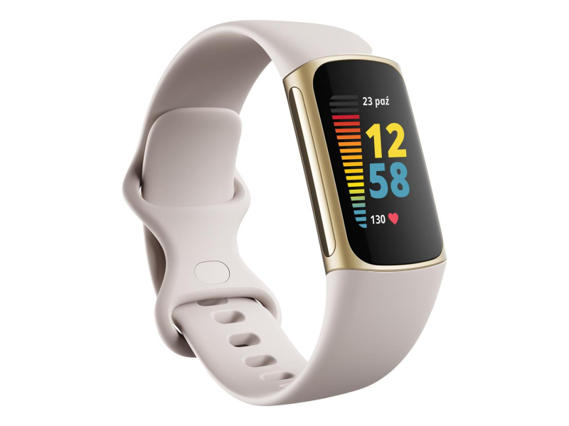 Google Fitbit Charge 5 złoto beżowy